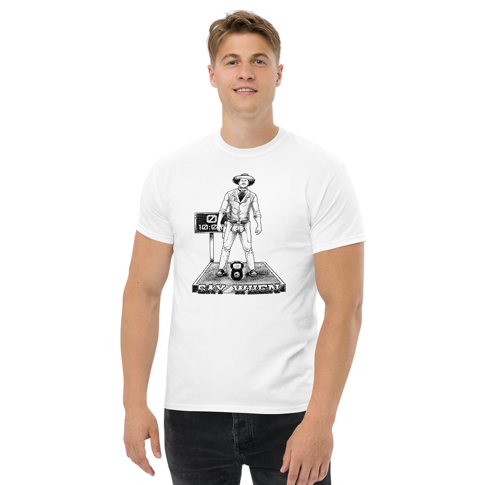 Thumbnail: "Say when" Men's heavyweight tee