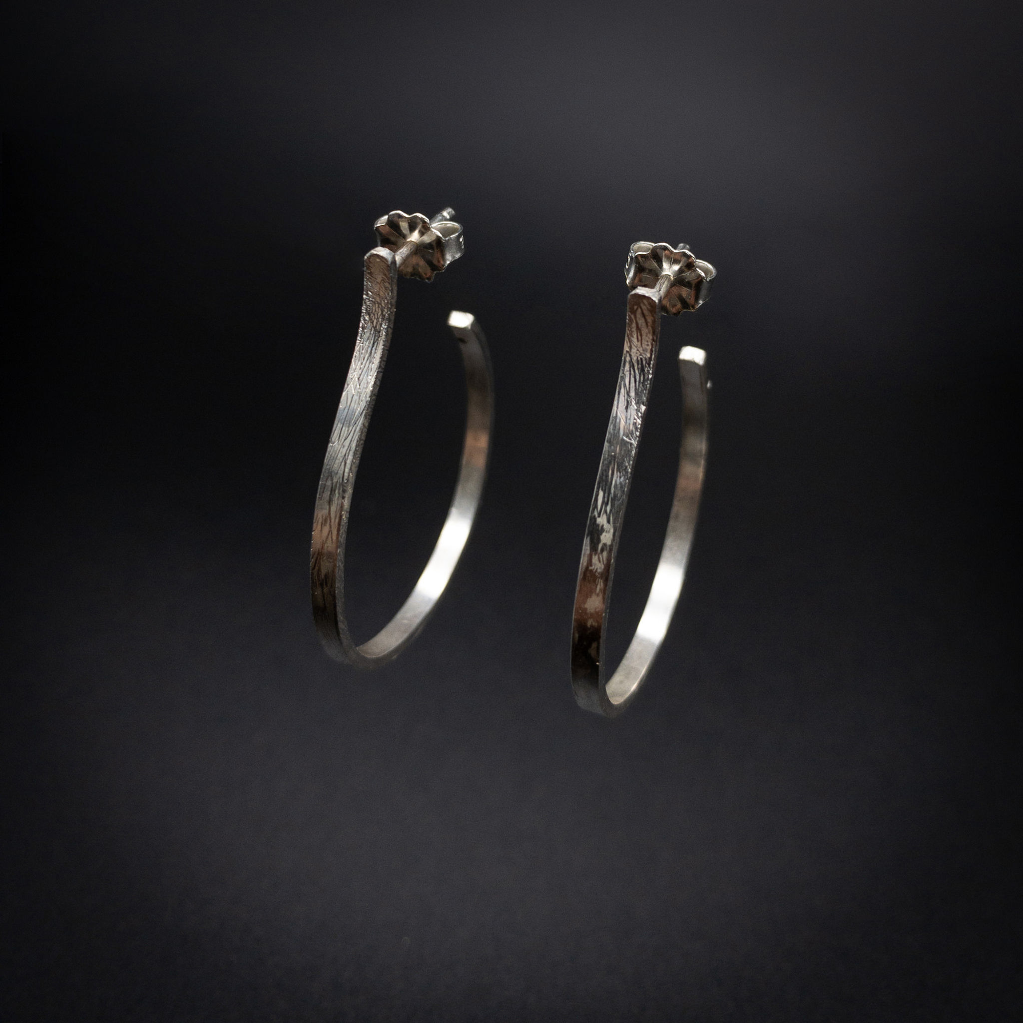 Small Sterling Silver Hoops
