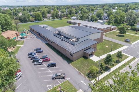 Sky view of Saints Peter and Paul Elementary School located in Ottawa, OH