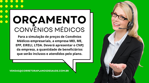 plano de saude para empresas - solicitar orçamento