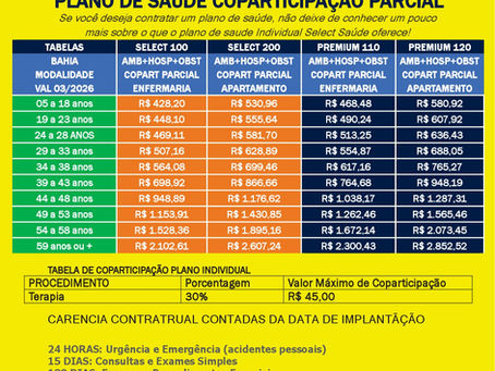 T-A-B-E-L-A-S Planos de Saude Salvador-BA