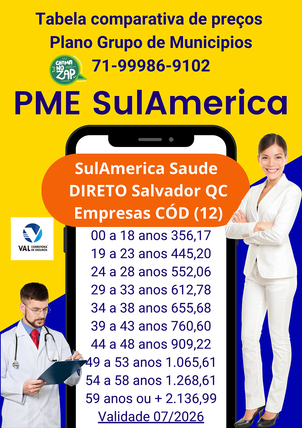 (Camaçari-BA) - T.a.b.e.l.a.s - Planos de Saude para Empresas