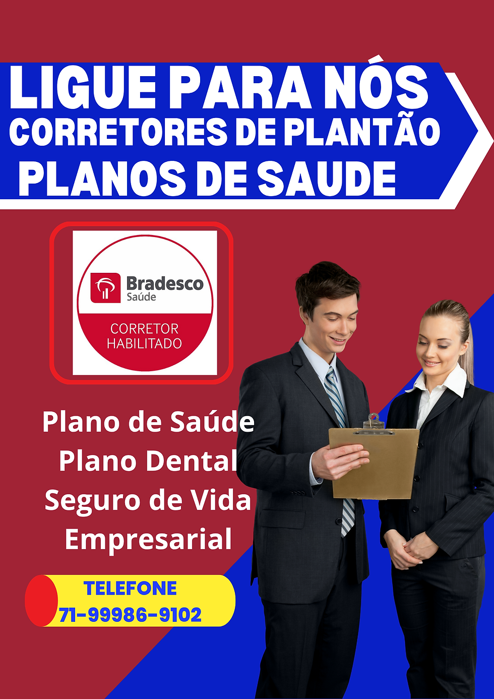 corretor vendas de planos de saude bradeso