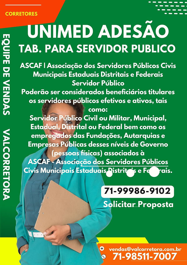 Tabelas Planos de Saude Unimed, Corretora Vendas de Planos de Saude