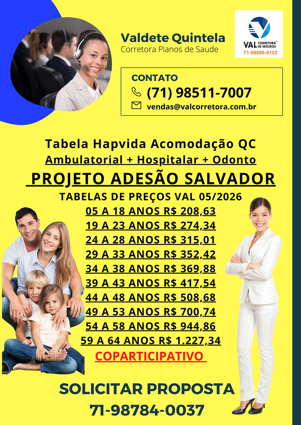 Atualizada - Tabela comparativa de preços SSA-BA hapvida