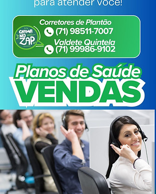 Telefone WhatsApp Corretores Vendas de Plano de Saude