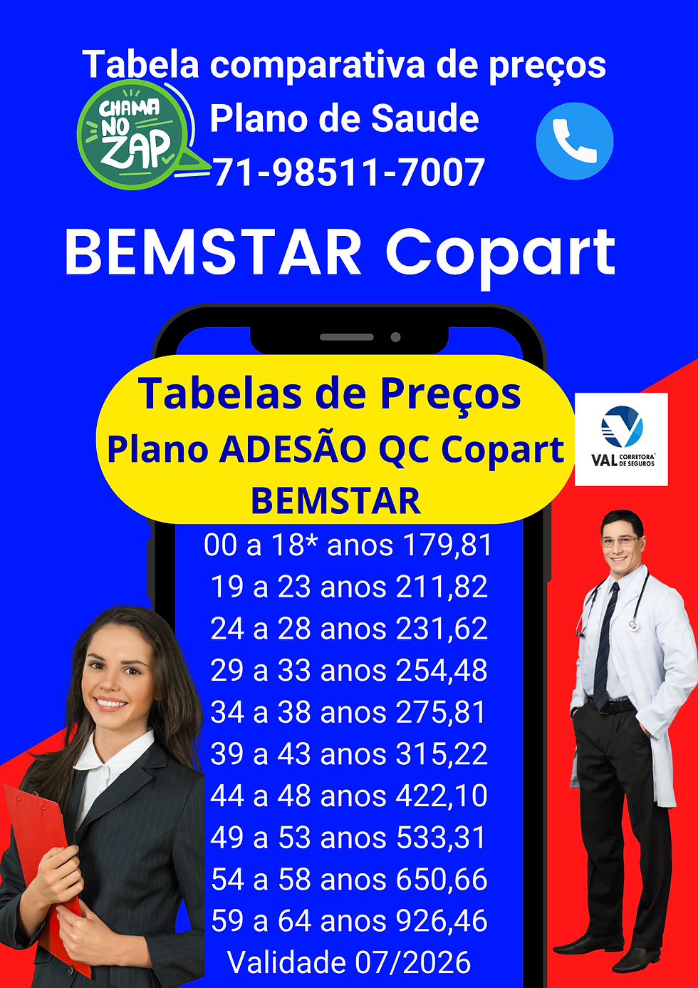 tabelas planos de saude bem estar