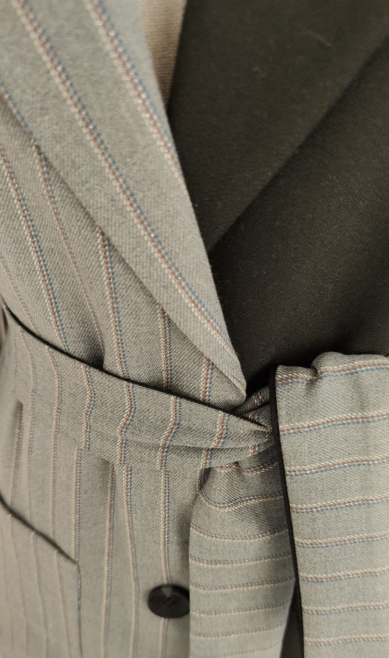 Küçük resim: Black Grey Patchwork Blazer