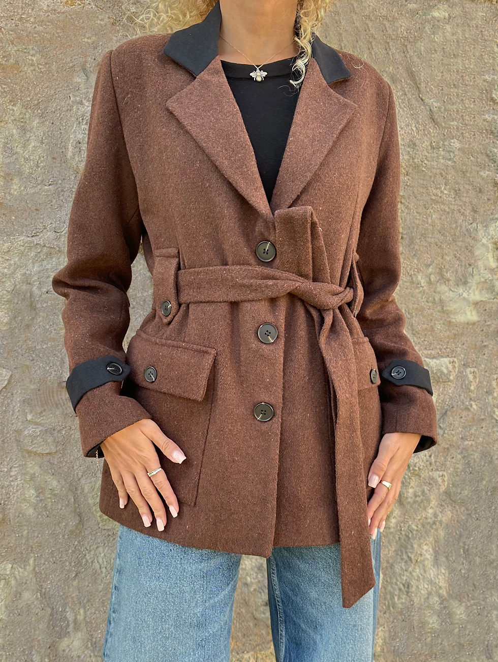 DARK BROWN BOWL JACKET