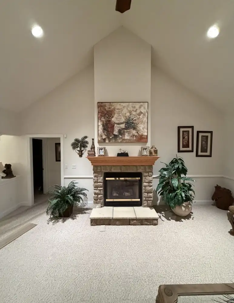 Fireplace before remodel in Macedonia