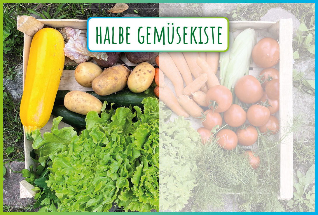 Half a vegetable crate