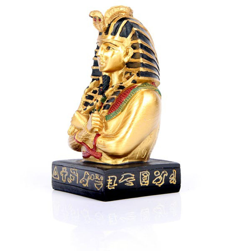 Decorative Egyptian Tutankhamen Bust Ornament Right View