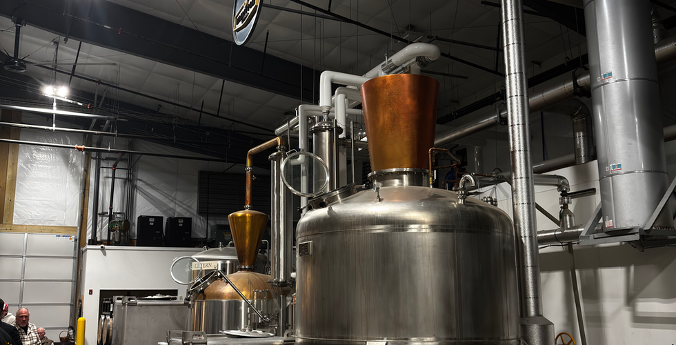 Liberty Pole Spirits' Two Whiskey Making Stills