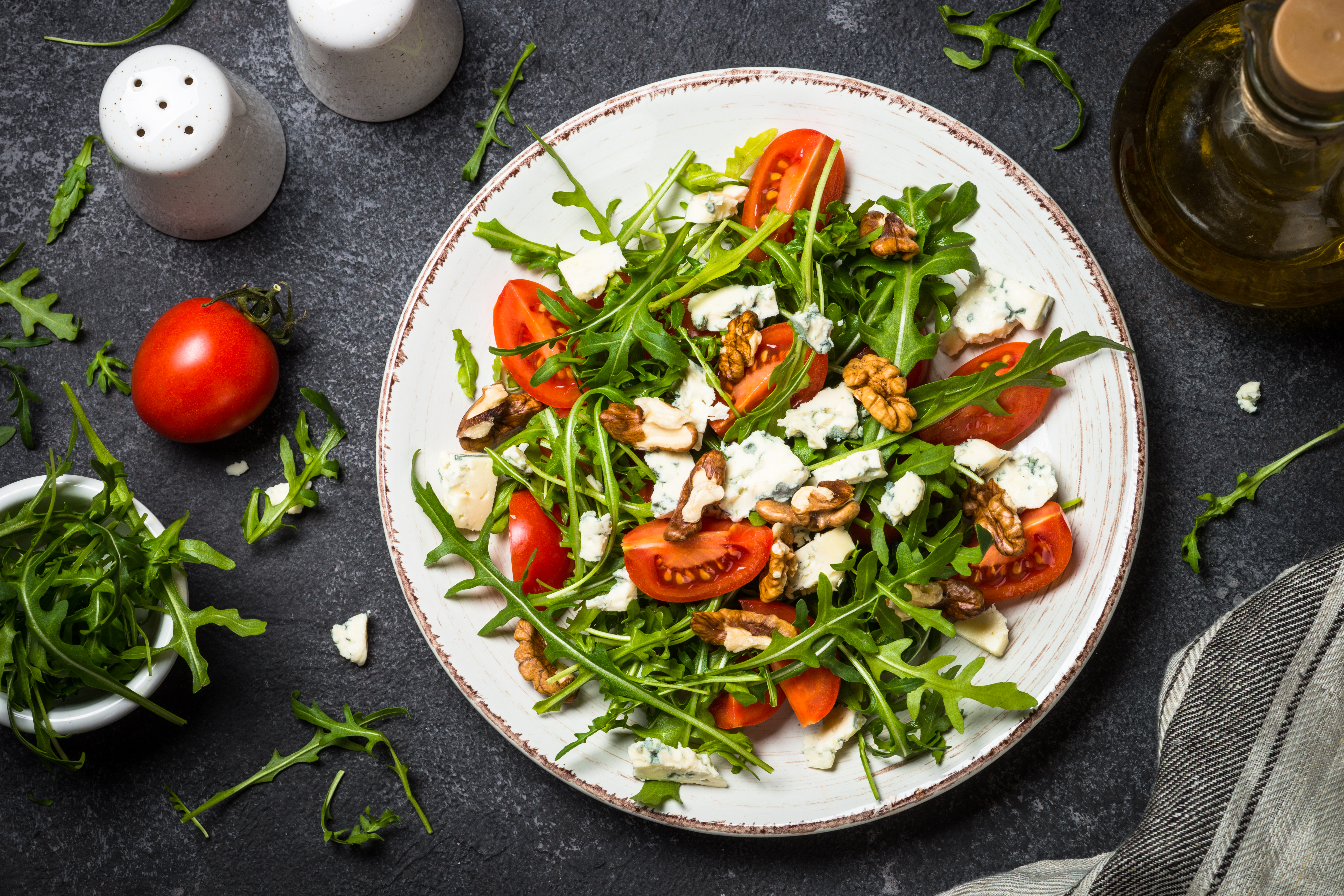 Arranged Food and Objects