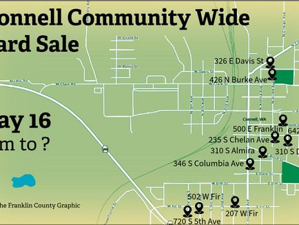 Discover something unique and some amazing deals at the Connell Community Wide Yard Sale this weekend