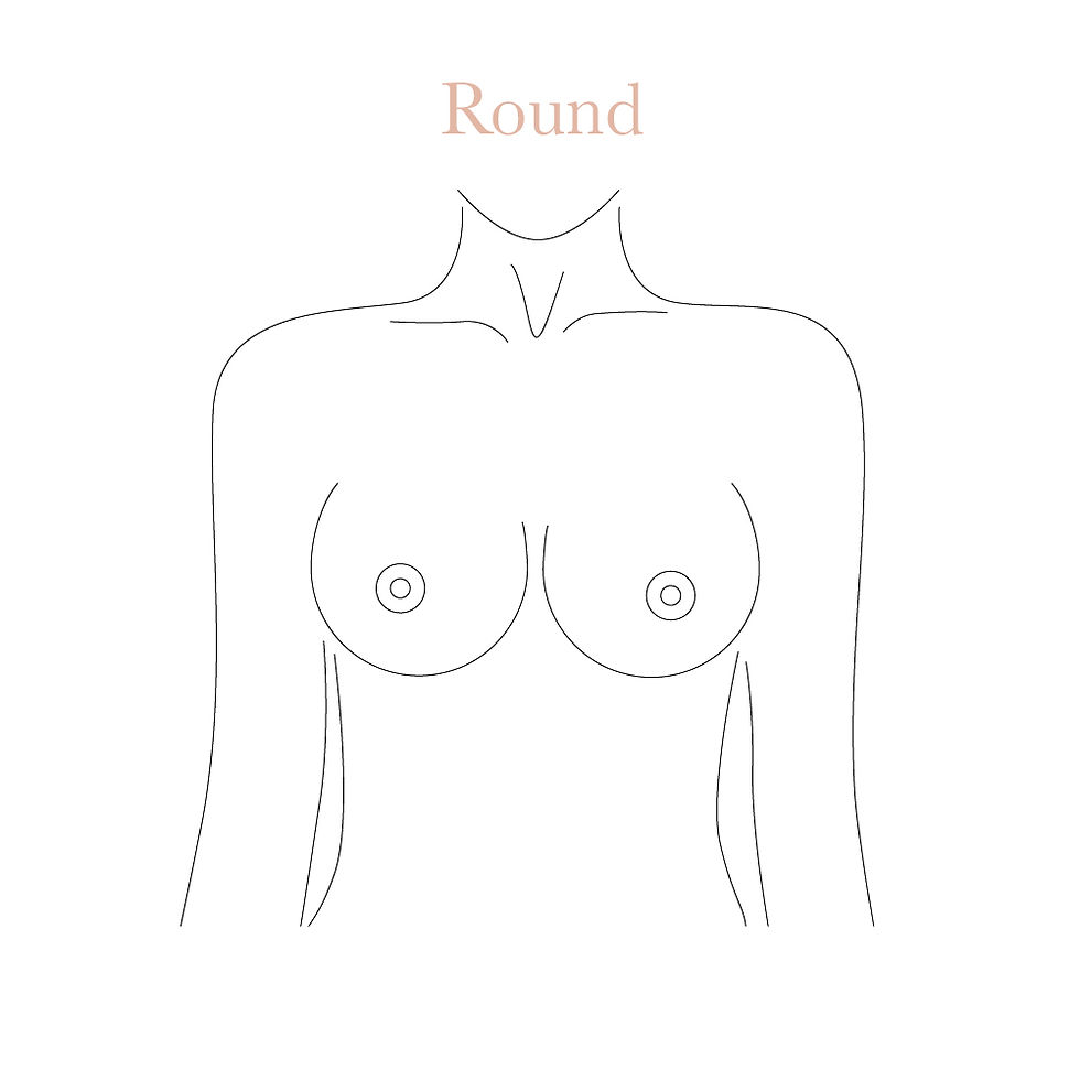 Round boobs shape