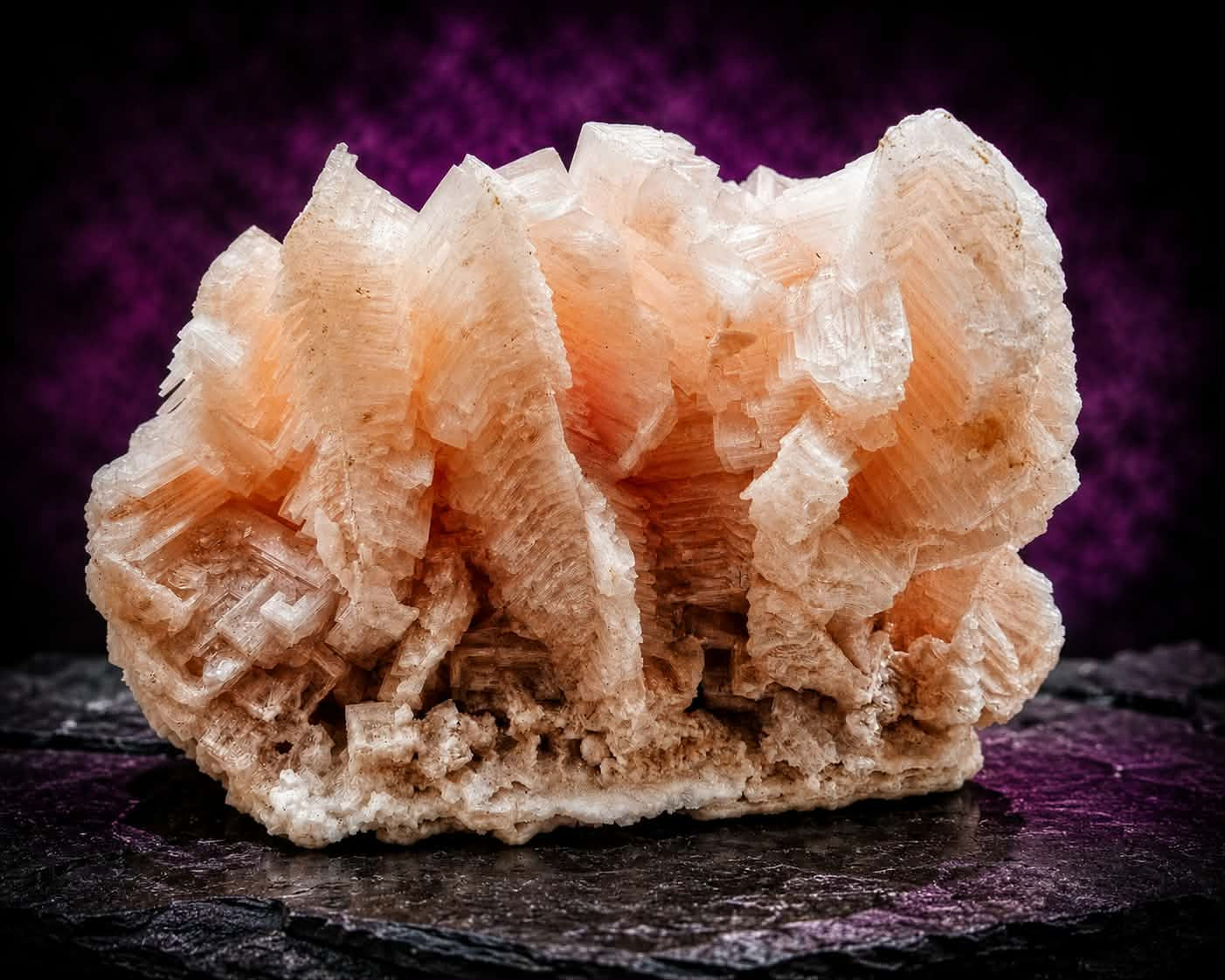 Pink Halite Crystal Specimen
