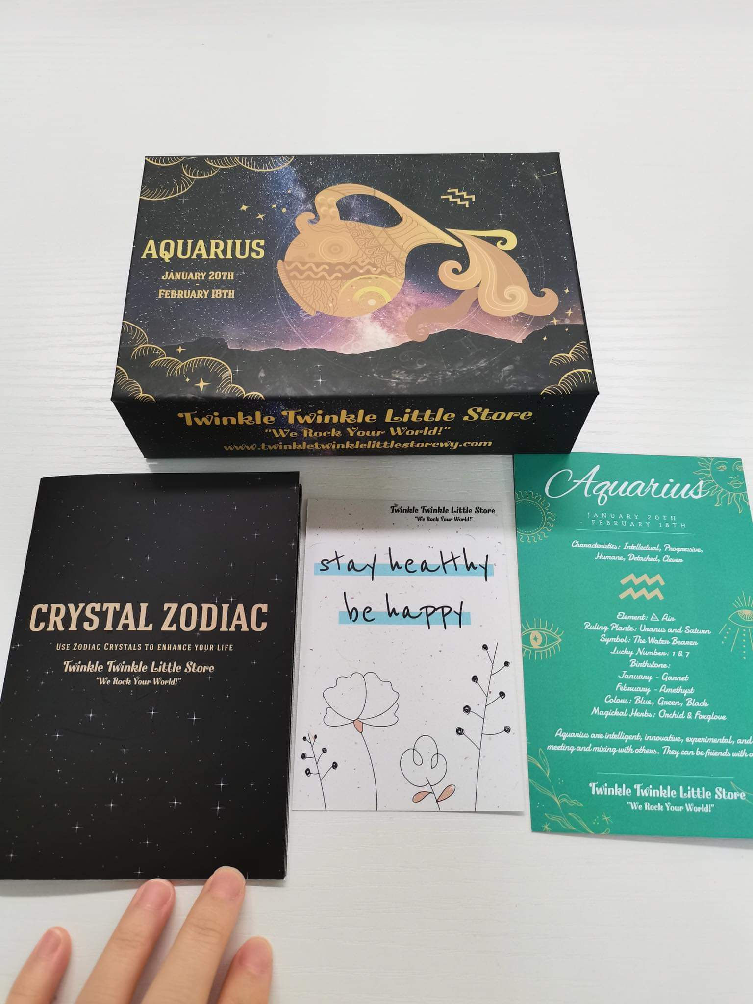 Aquarius Crystal Constellation Box
