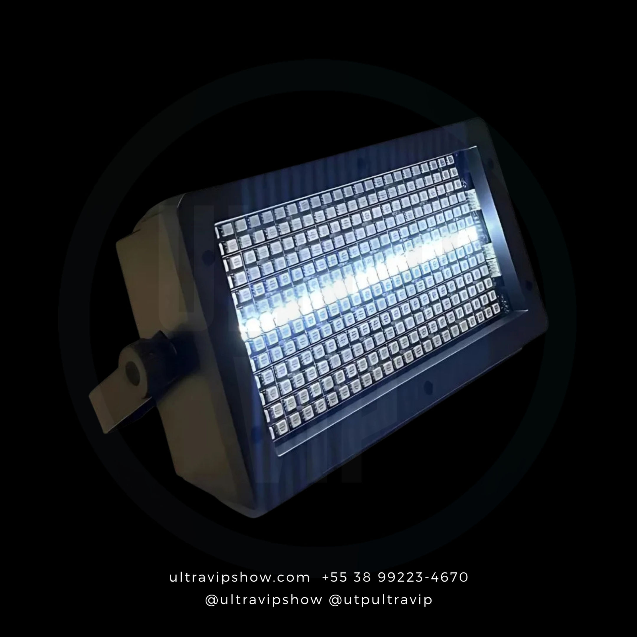 Refletor Strobo 80w  + Efeitos Led Rgb C/336 Leds 110v/220v