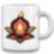 Mug printed for Diwali with a bright colorful image