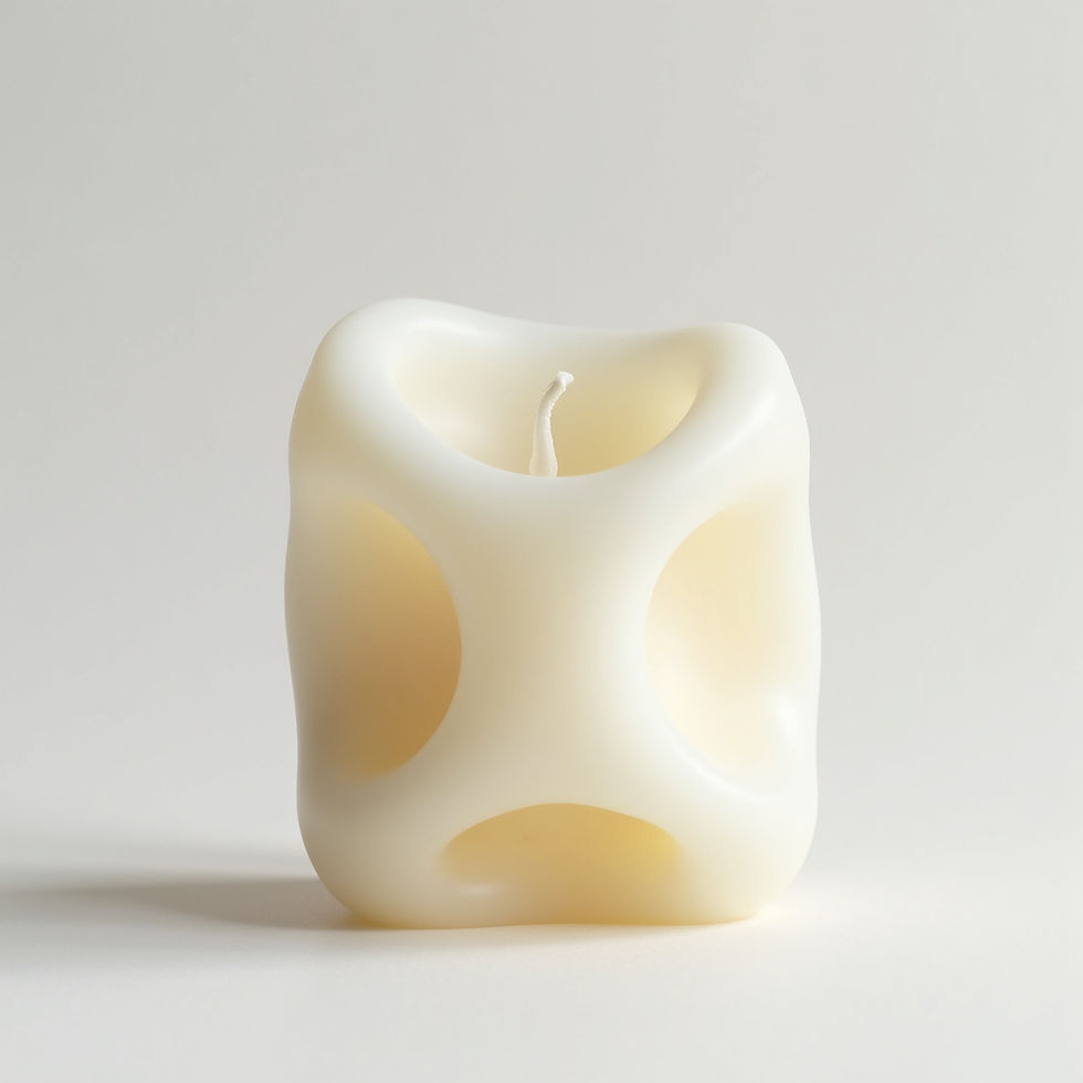 Modern Geometric Candle