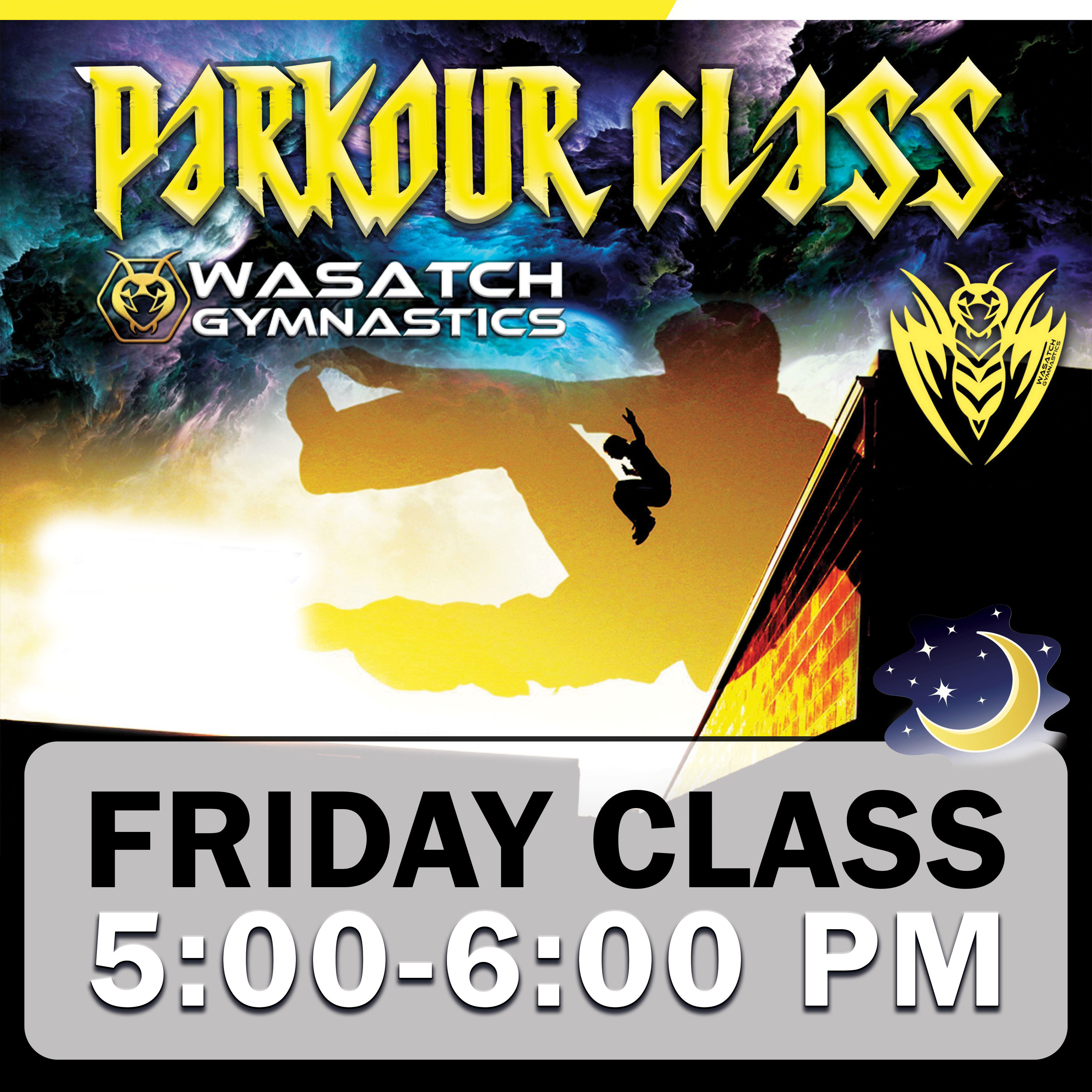 Parkour Friday Night Class 5:00 - 6:00 PM