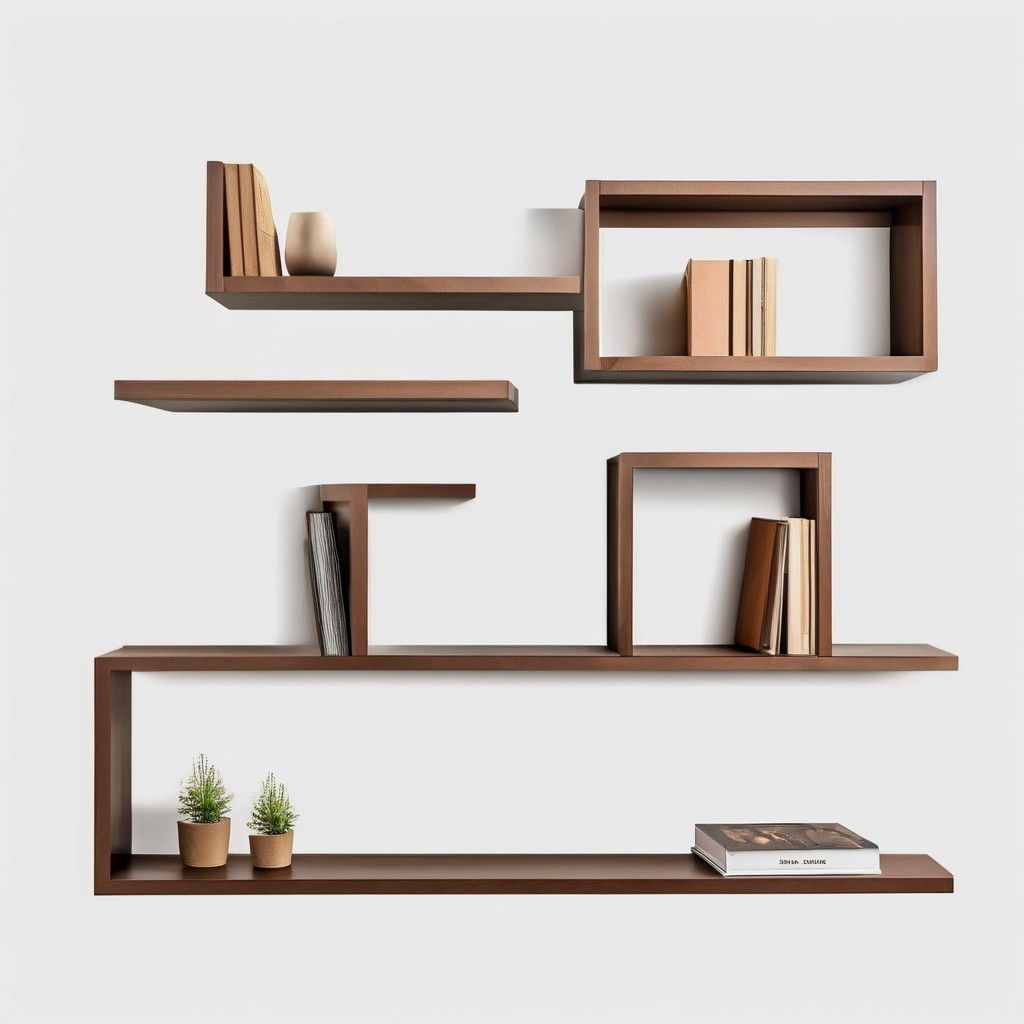 Wall-Mounted Bookshelves