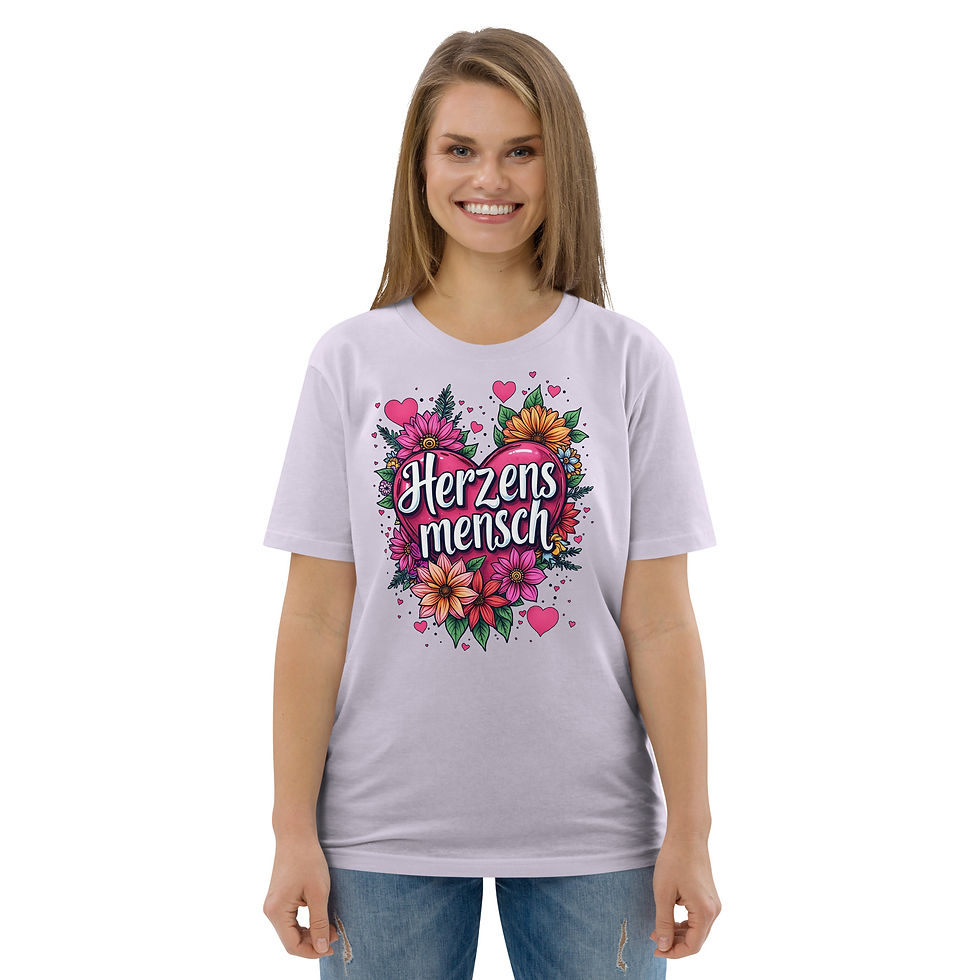 Miniaturbild: Shirt Herzensmensch, Herz Mensch, Geschenk Valentinstag, Muttertag, Vatertag, Freund, Geschenkidee