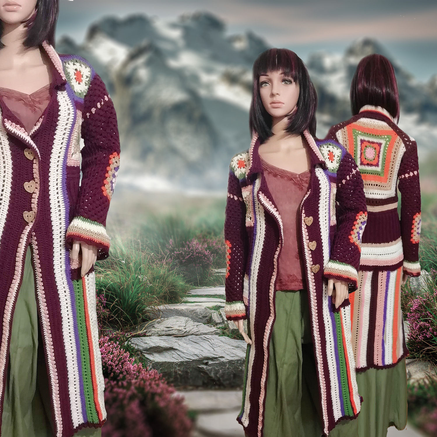 Handgefertigter Mantel "Sephie"