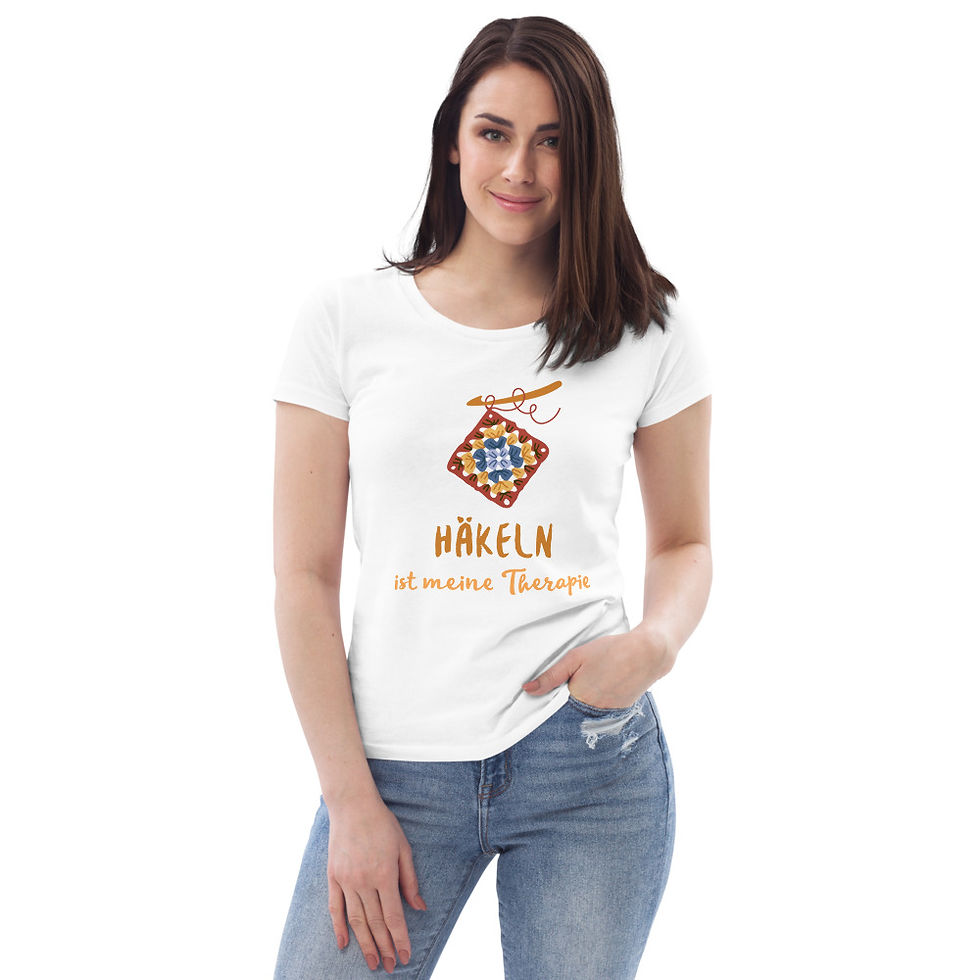 Miniaturbild: häkeln shirt, häkeln therapie shirt, spruchshirt häkeln, wolle shirt, witziger spruch wolle