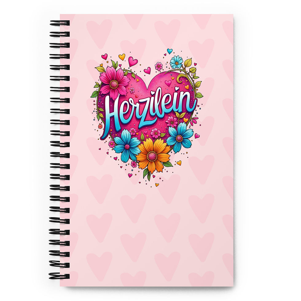Miniaturbild: Herzilein personalisierbares Notizbuch, Geschenk
