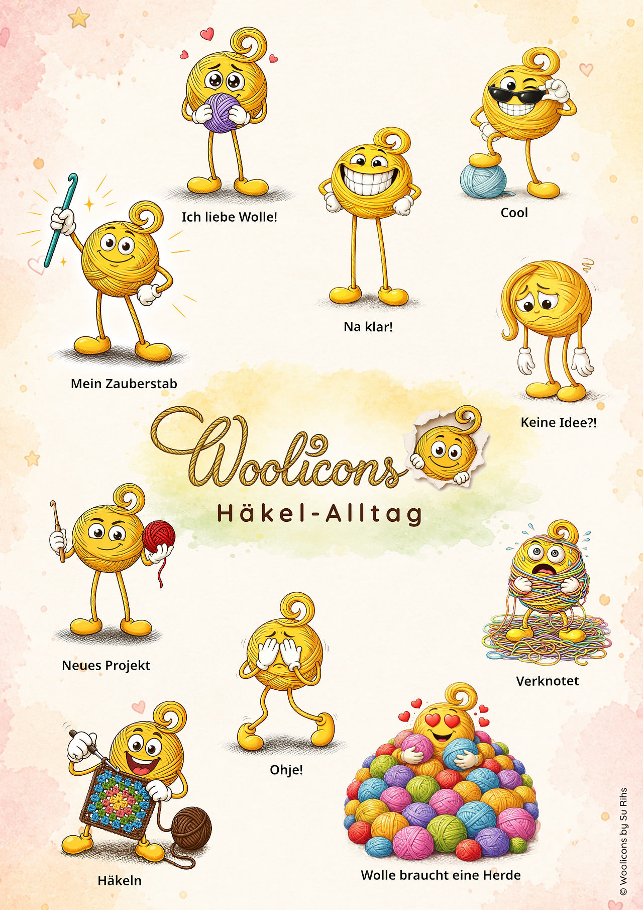 Woolicons Häkel-Alltag
