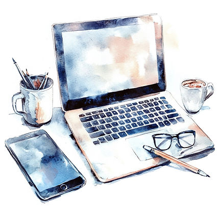 laptop tablet and handy