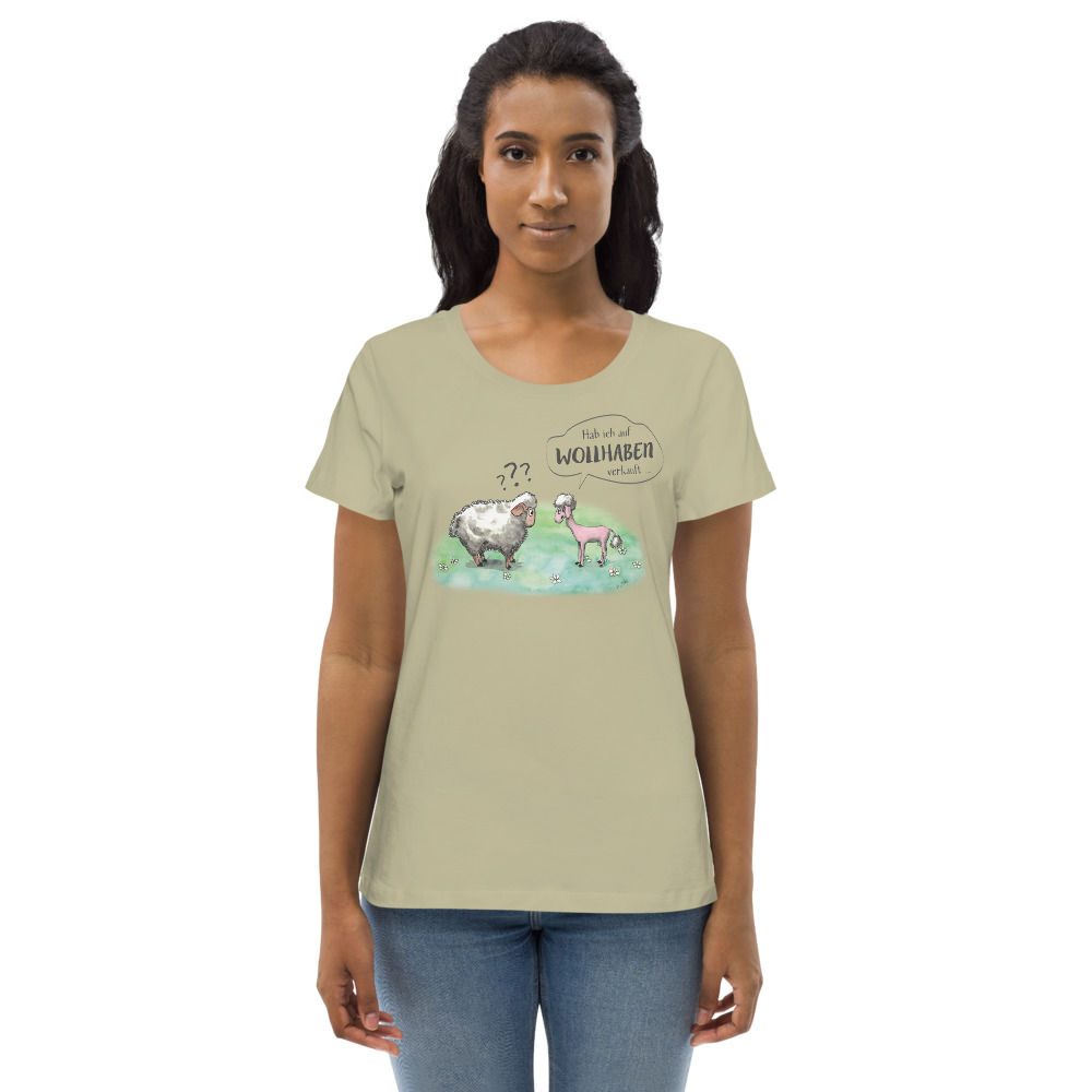 Wollhaben - Enganliegendes Öko-T-Shirt für Damen