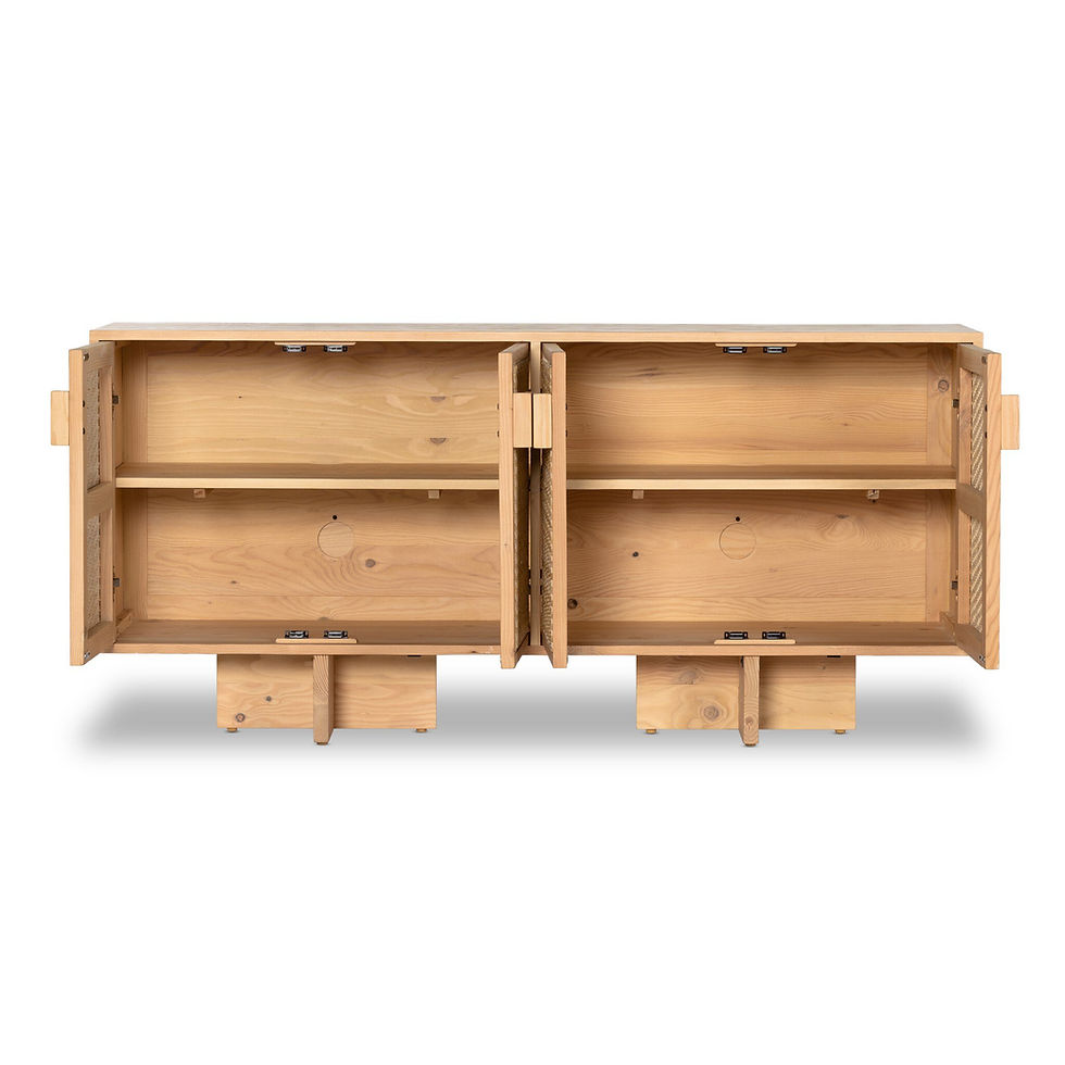 Thumbnail: LEVON CANE SIDEBOARD 4th View - Little Mountain Home