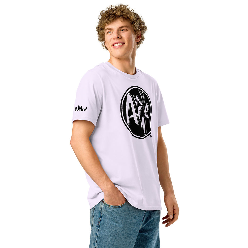 Thumbnail: WiAre1 organic ribbed neck t-shirt - #3Bmc