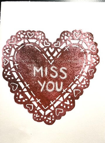 "Miss You" V-Day Card