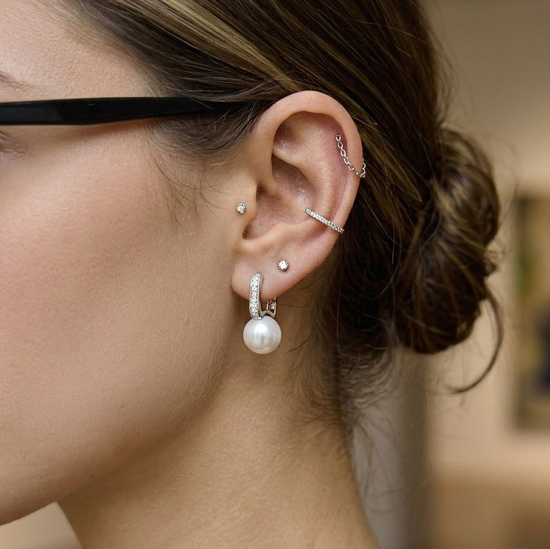Celeste Pearl Drop Earrings