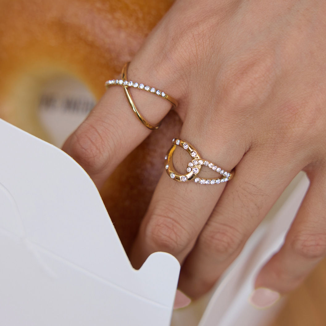 Celeste Interlaced Zircon Ring