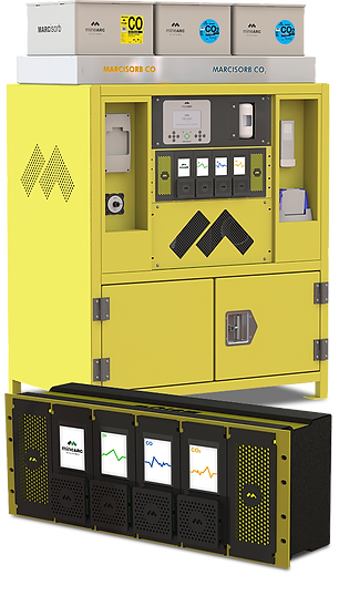 caron dioxide CO2 removal system scrubber shelter