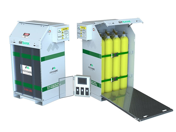 Oxygen supply system gas tanks
