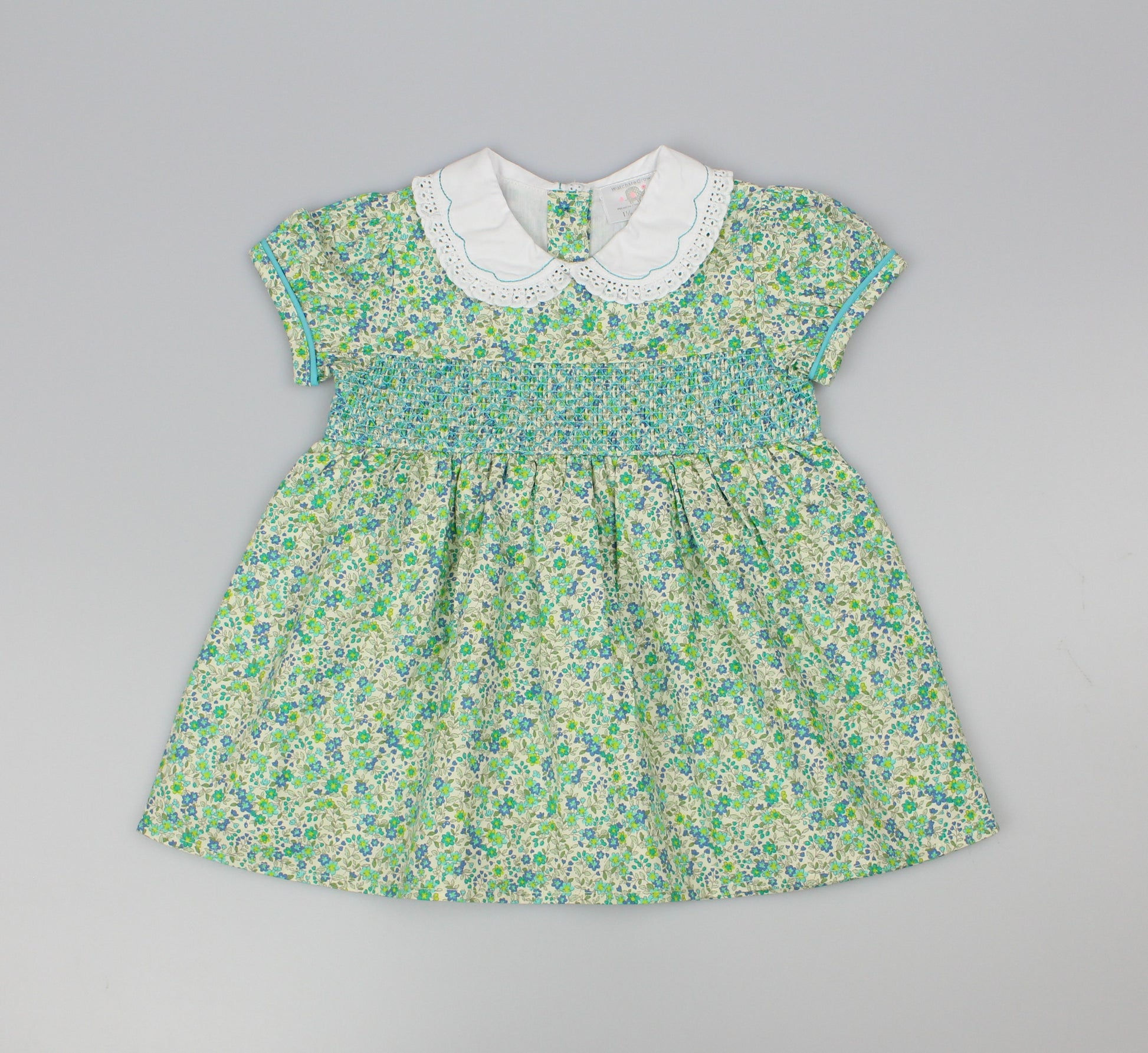 Baby girls smocked ditsy print dress