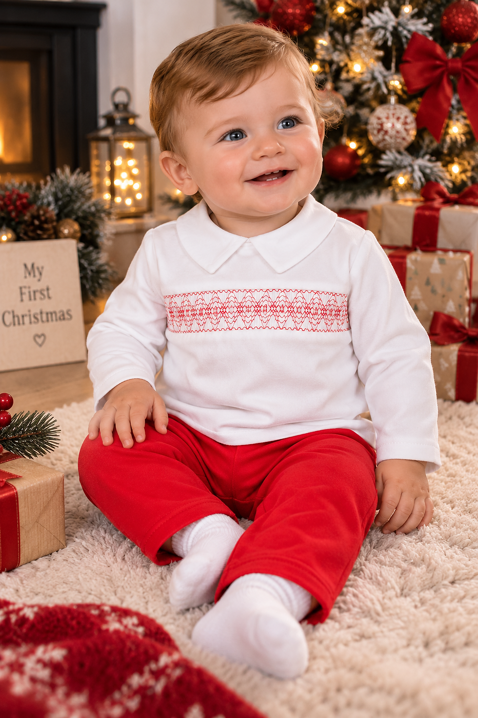 The Oliver Smocked Two-Piece Set