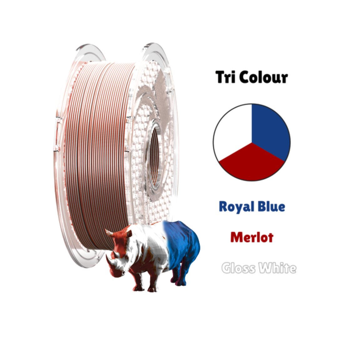 Tri Silk PLA Fire, Ice & Sky - 750g - 1.75mm - SA Filament