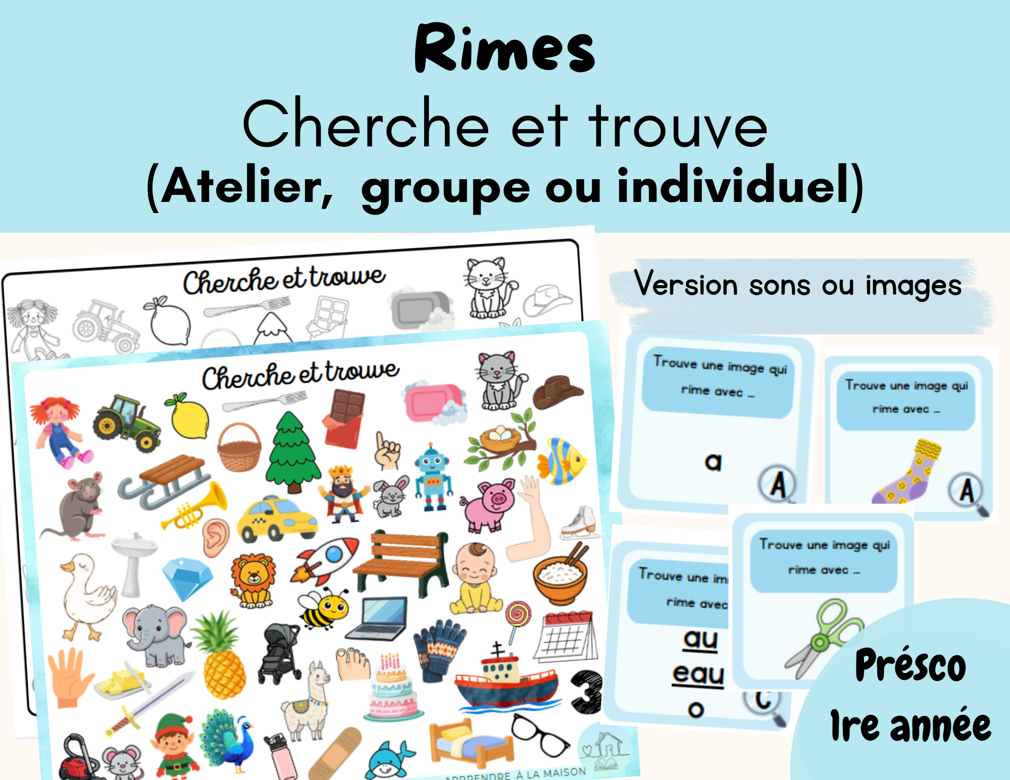 Cherche et trouve - Les rimes