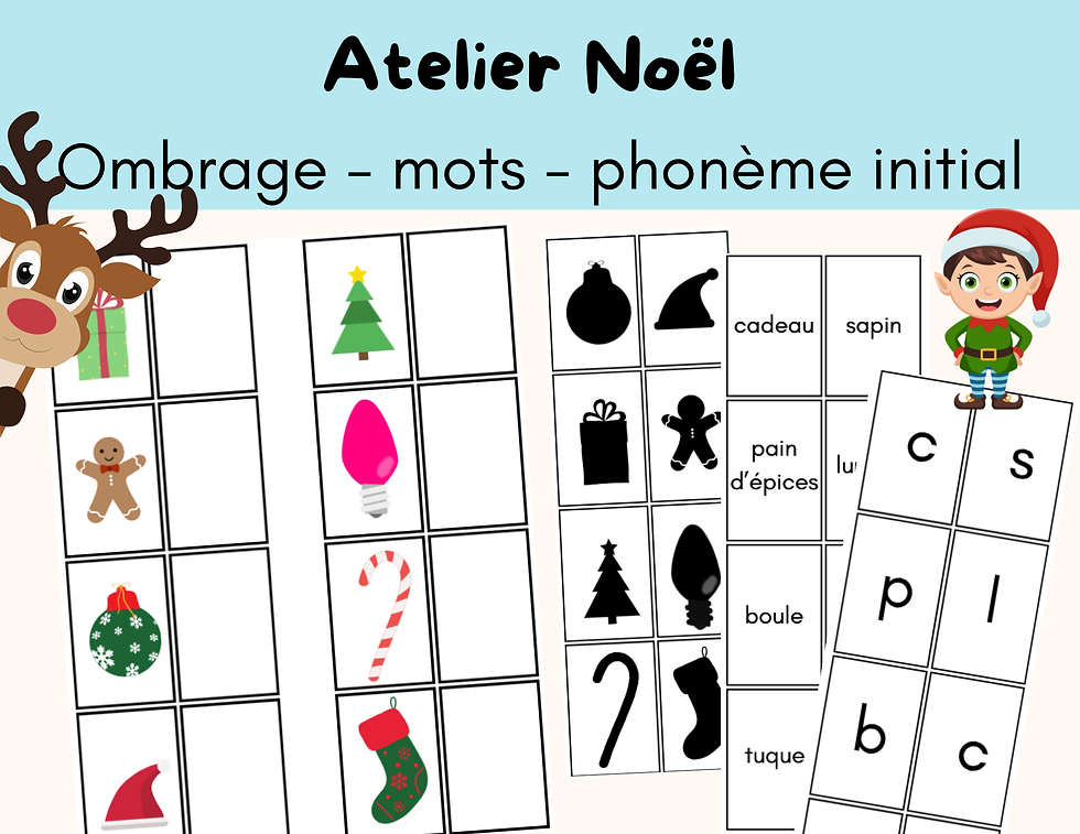 Atelier Noël - ombrage et mots