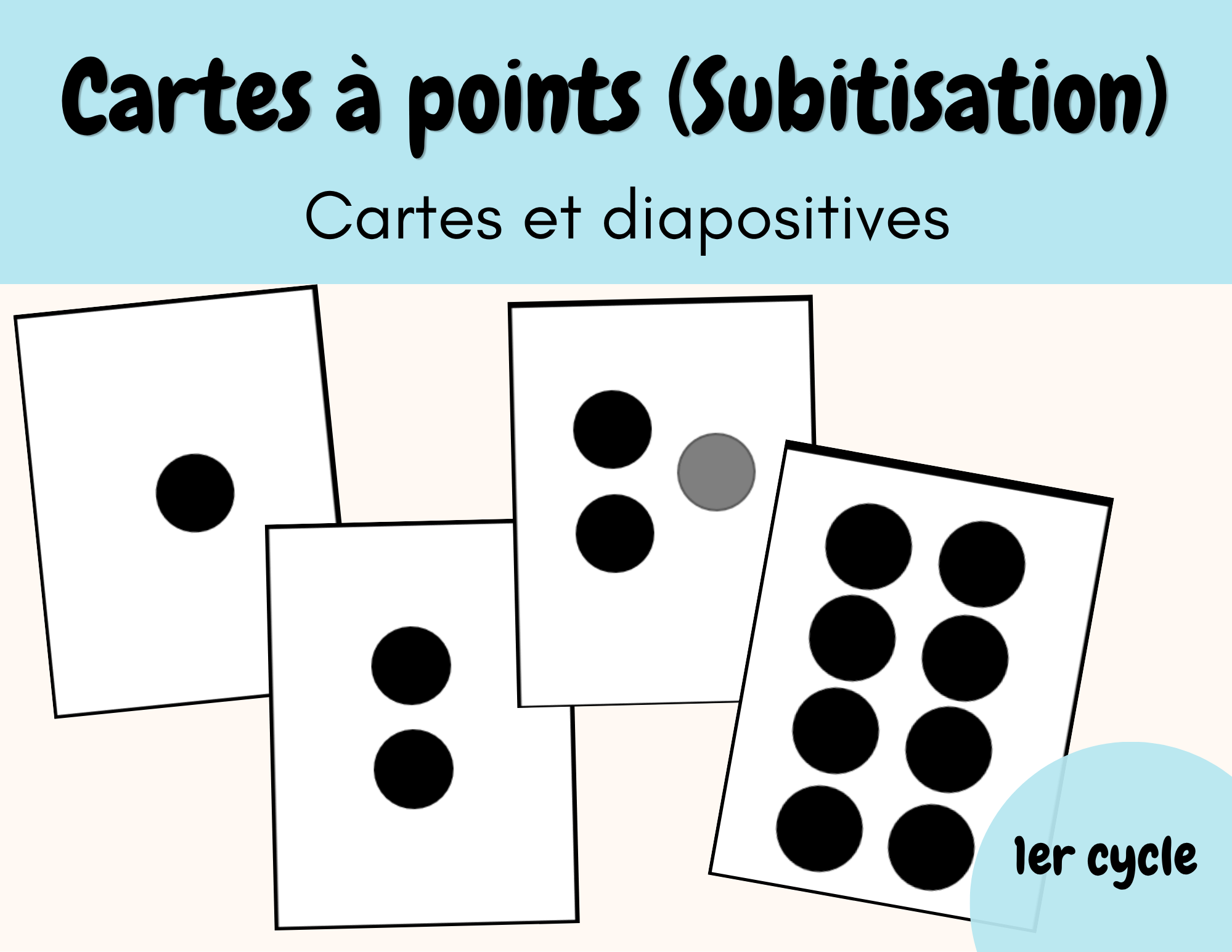 Cartes à points - Subitisation