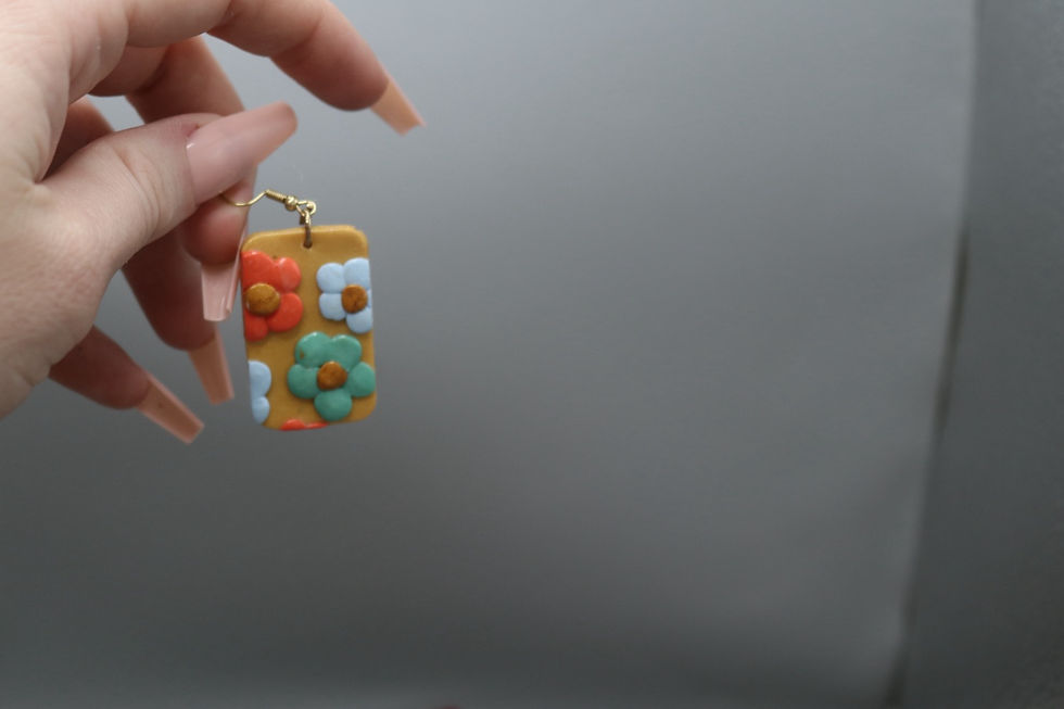 Thumbnail: Yellow Flower Earrings 