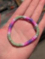Thumbnail: 'Serenity' Clay Bead Stretch Bracelet-Choose Your Color 