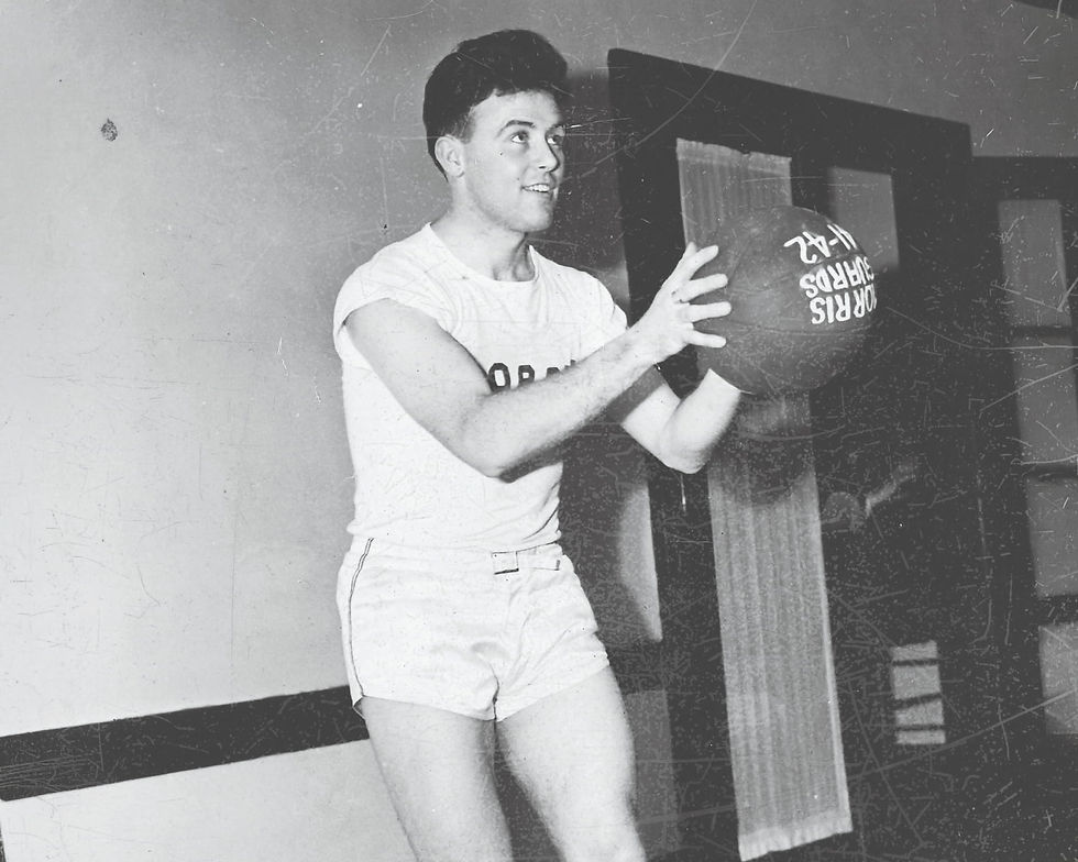 Joseph McCabe playing basketball
